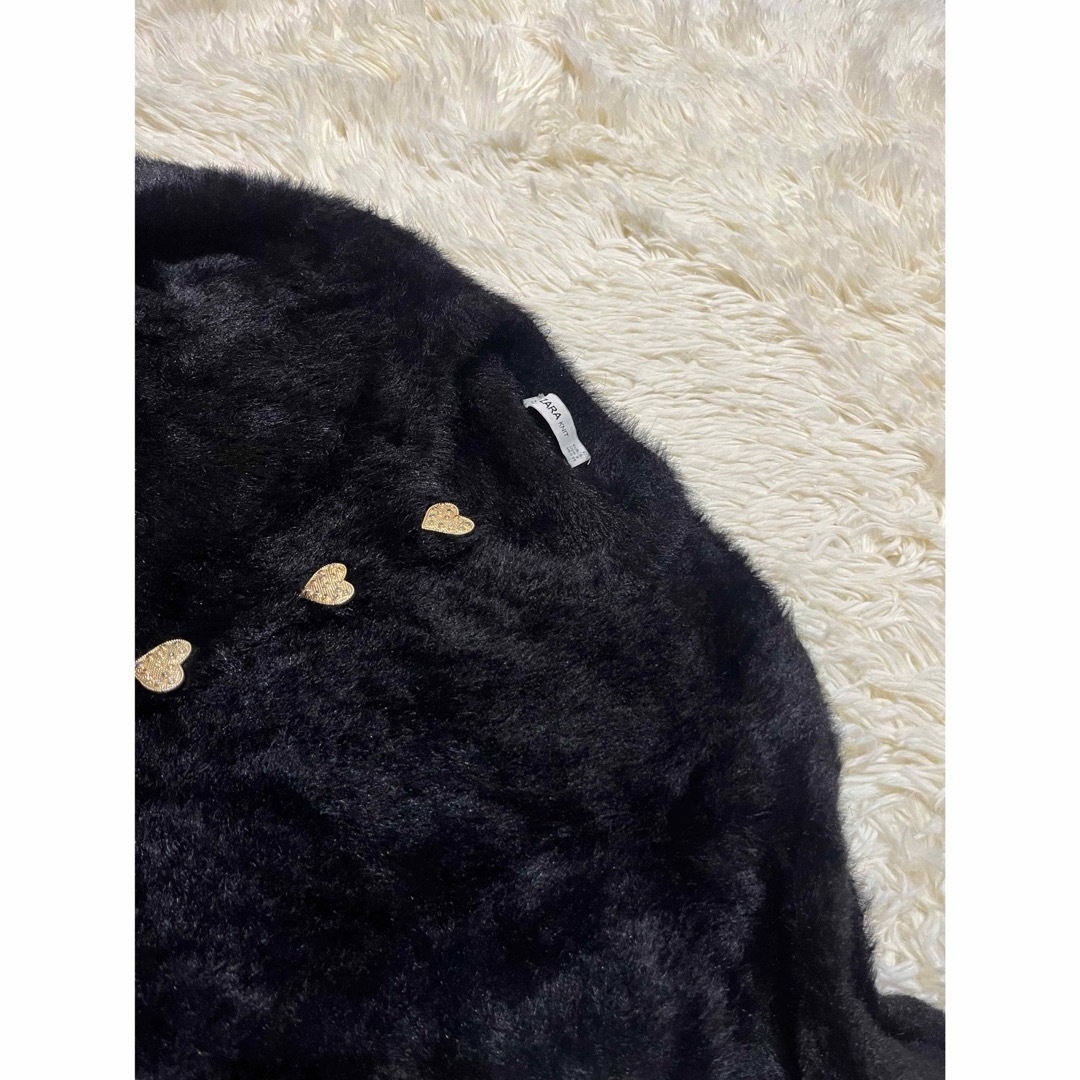 ZARA - 美品 ZARA ザラ ニット カーディガン ハート 金ボタン ZARA - 美品 ZARA ザラ ニット カーディガン ハート 金ボタン