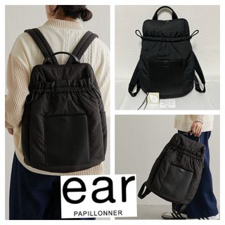 ear PAPILLONNER(リュック/バックパック ・ ブラック/黒色系 ear PAPILLONNER(リュック/バックパック ・ ブラック/黒色系