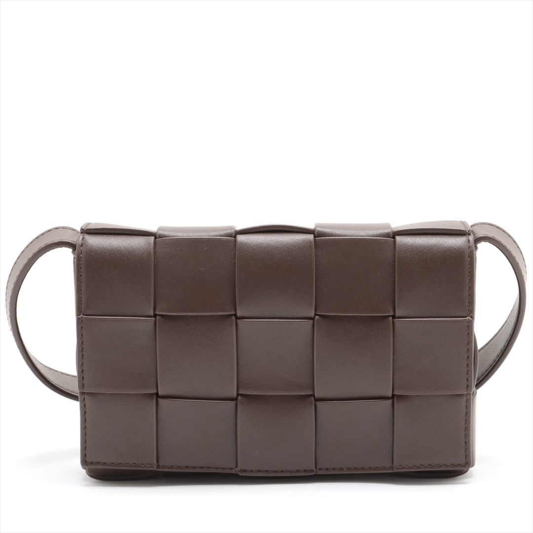 BOTTEGA VENETA - ボッテガヴェネタ カセット レザー  ブラウン レディース ショルダーバッ