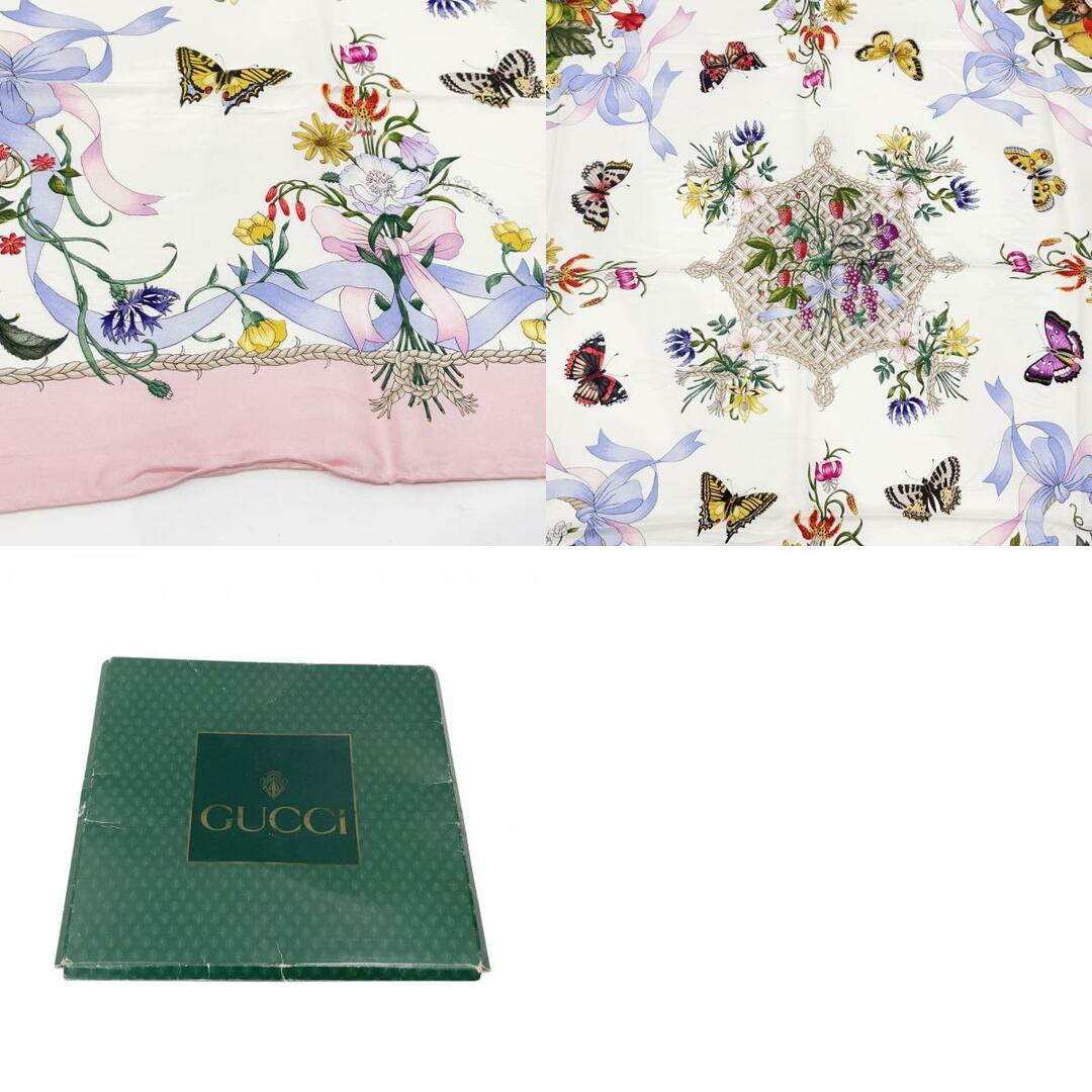 GUCCI グッチ スカーフ 87cm×85.5cm フローラル 花柄 ロゴ GG GUCCI グッチ スカーフ 87cm×85.5cm フローラル 花柄 ロゴ GG