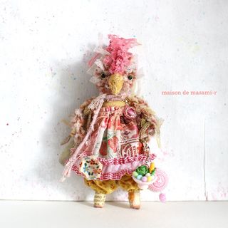 にわとり（ボリスブラウン）のミニぬいぐるみ 14cm バックチャーム付 moda(ぬいぐるみ)