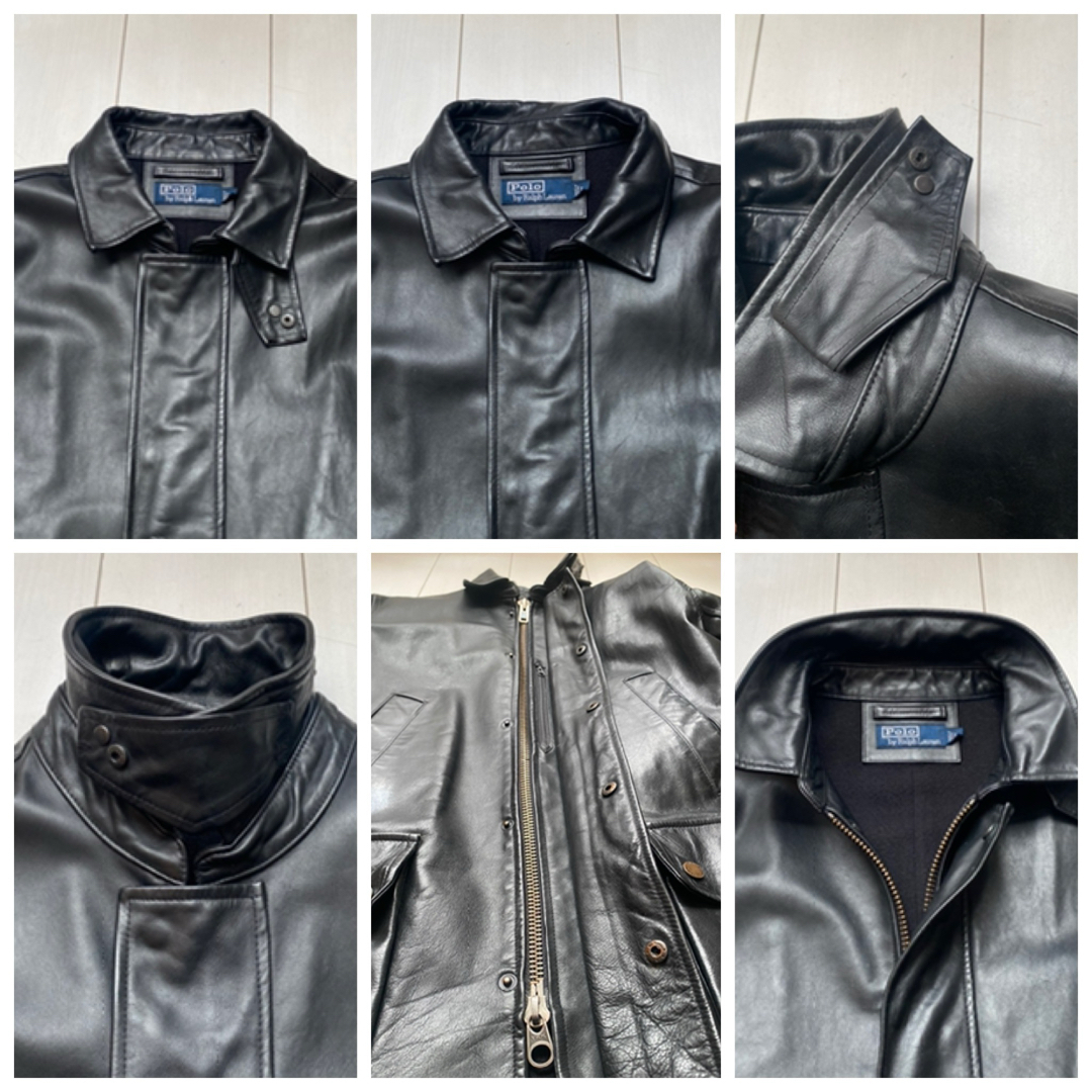 POLO RALPH LAUREN - 美品 90s polo Ralph Lauren レザー POLO RALPH LAUREN - 美品 90s polo Ralph Lauren レザー
