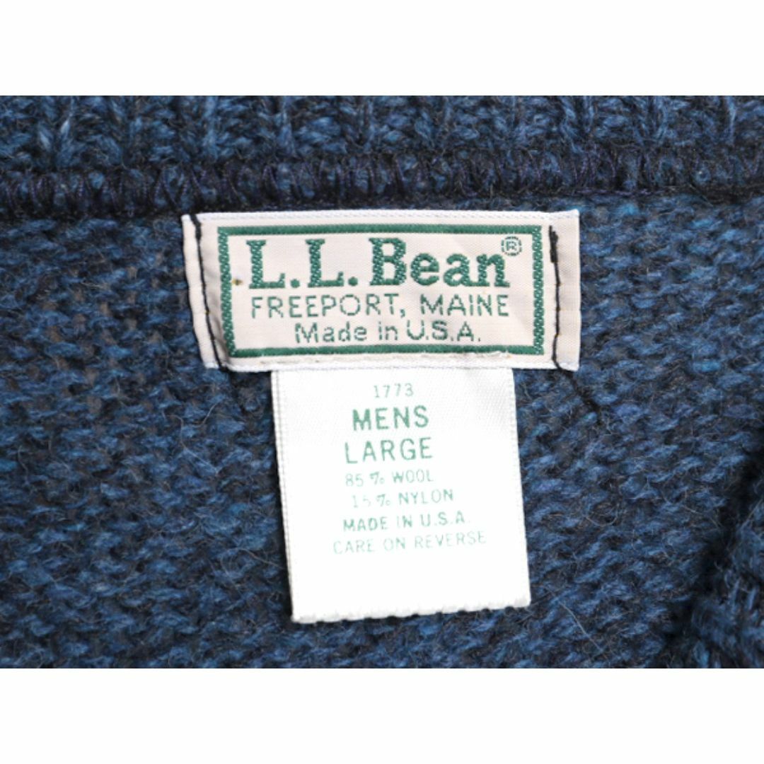 超熱 L.L.Bean セーター ニット ウール エルエルビーン USA製 80s - 男性用