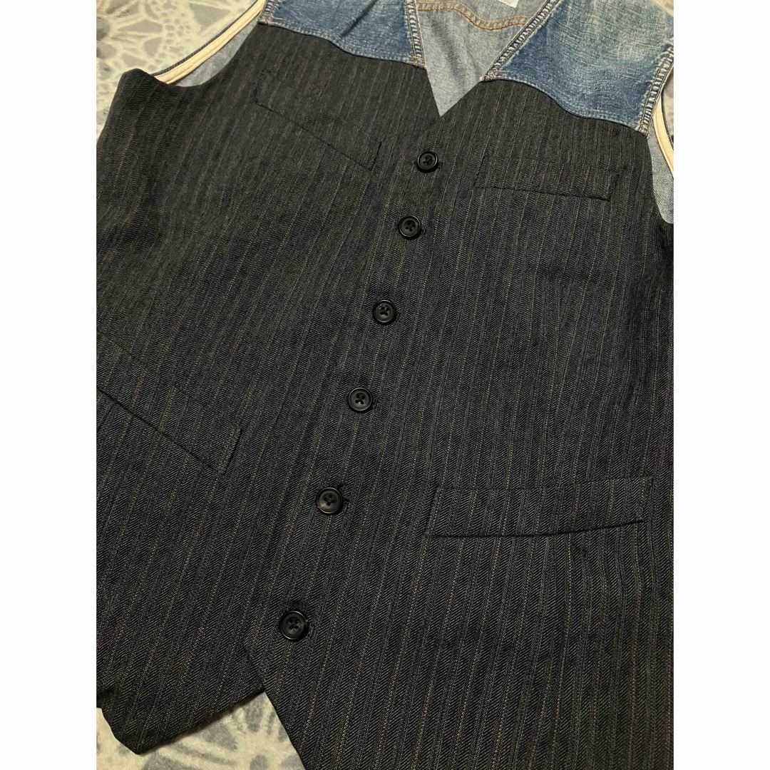 kolor(カラー)のkolor カラー　Switching Gilet デニム切り替えベスト メンズのトップス(ベスト)の商品写真