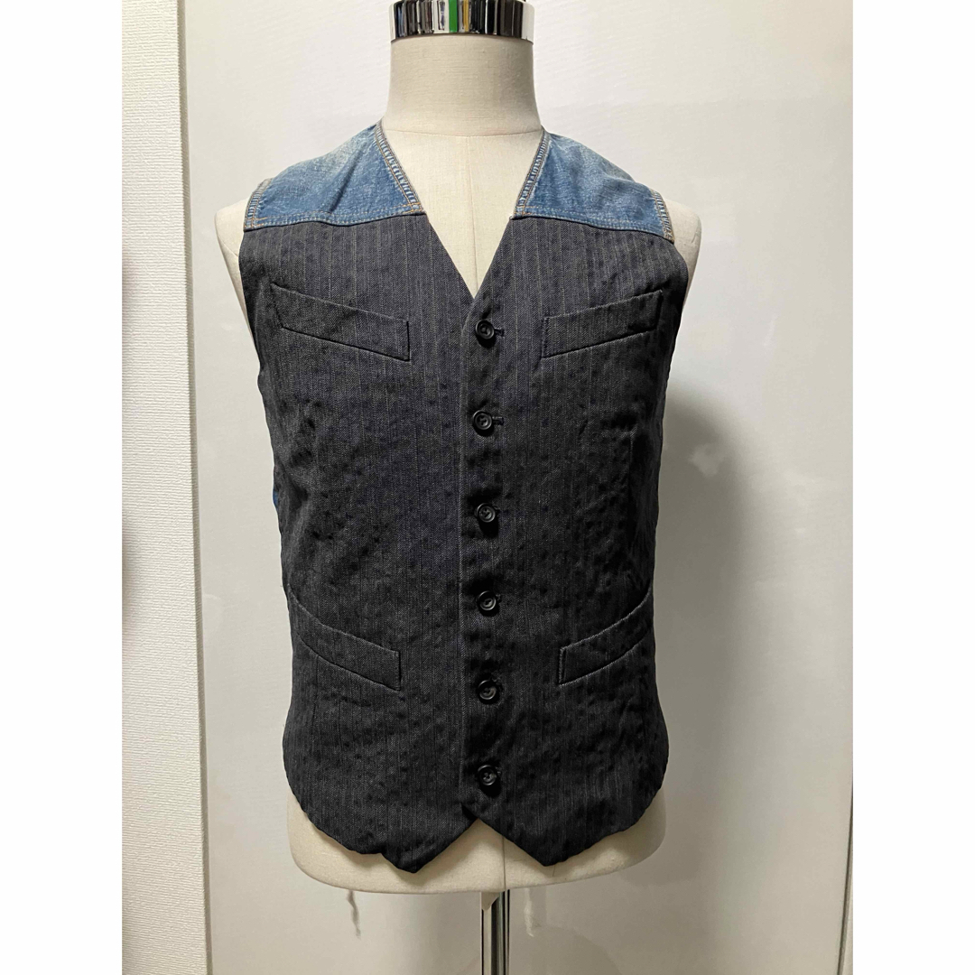 kolor(カラー)のkolor カラー　Switching Gilet デニム切り替えベスト メンズのトップス(ベスト)の商品写真