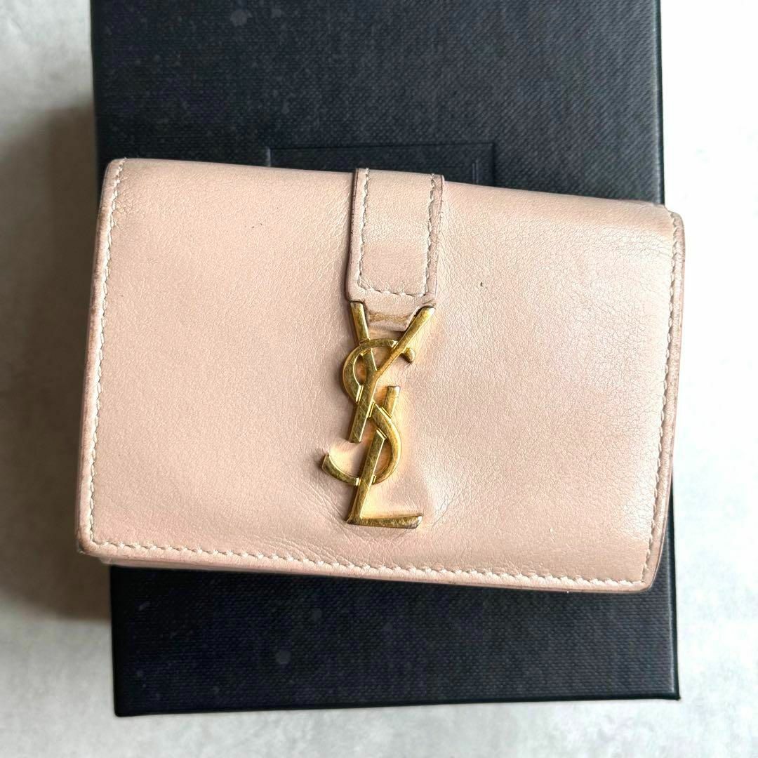 SAINT LAURENT サンローラン YSLラインオリガミタイニーウォレット SAINT LAURENT サンローラン YSLラインオリガミタイニーウォレット