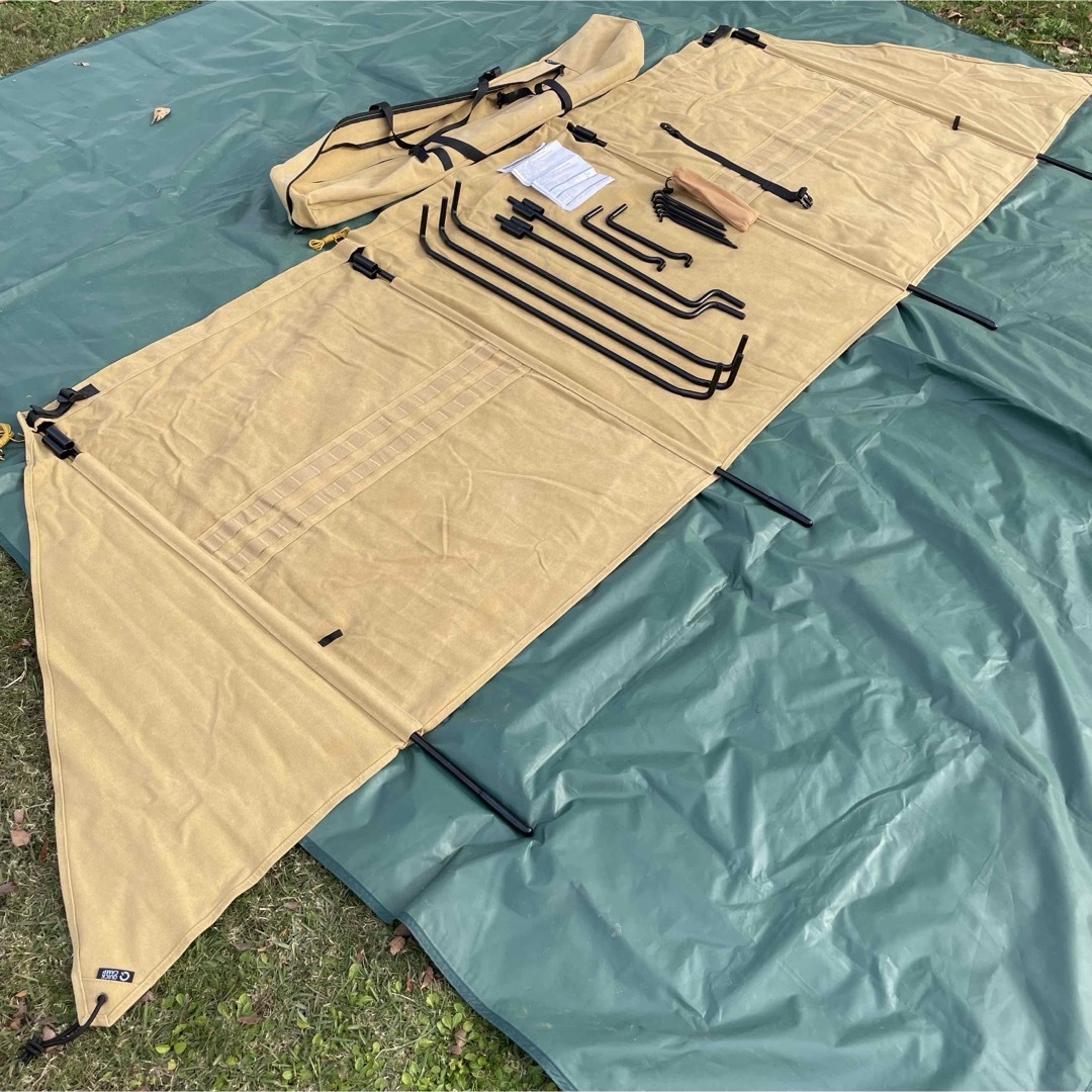 クイックキャンプ QUICKCAMP 焚火 陣幕 大焔 サンド QC-WWS クイックキャンプ QUICKCAMP 焚火 陣幕 大焔 サンド QC-WWS