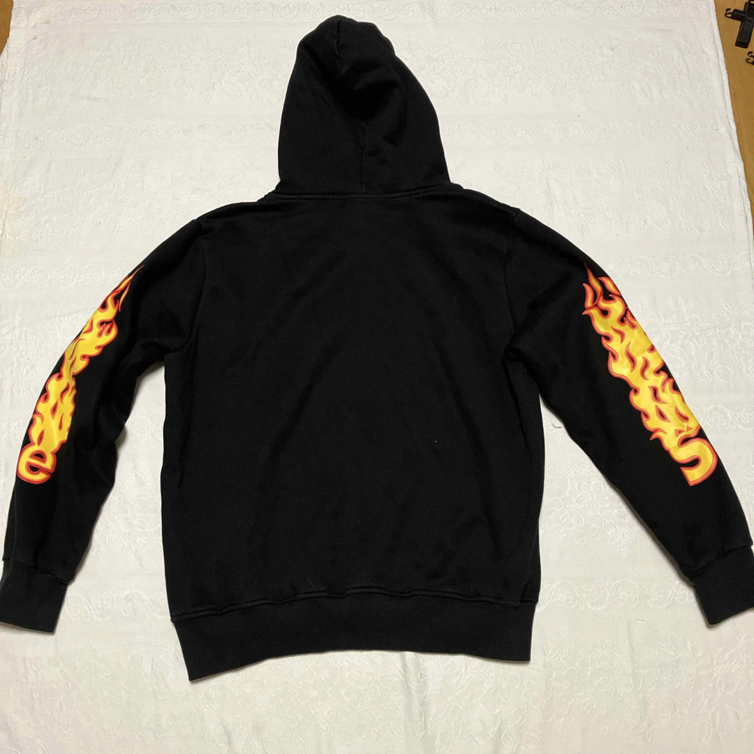 THRASHER - スラッシャー パーカー 袖フレイムス ファイアーロゴ THRASHER - スラッシャー パーカー 袖フレイムス ファイアーロゴ