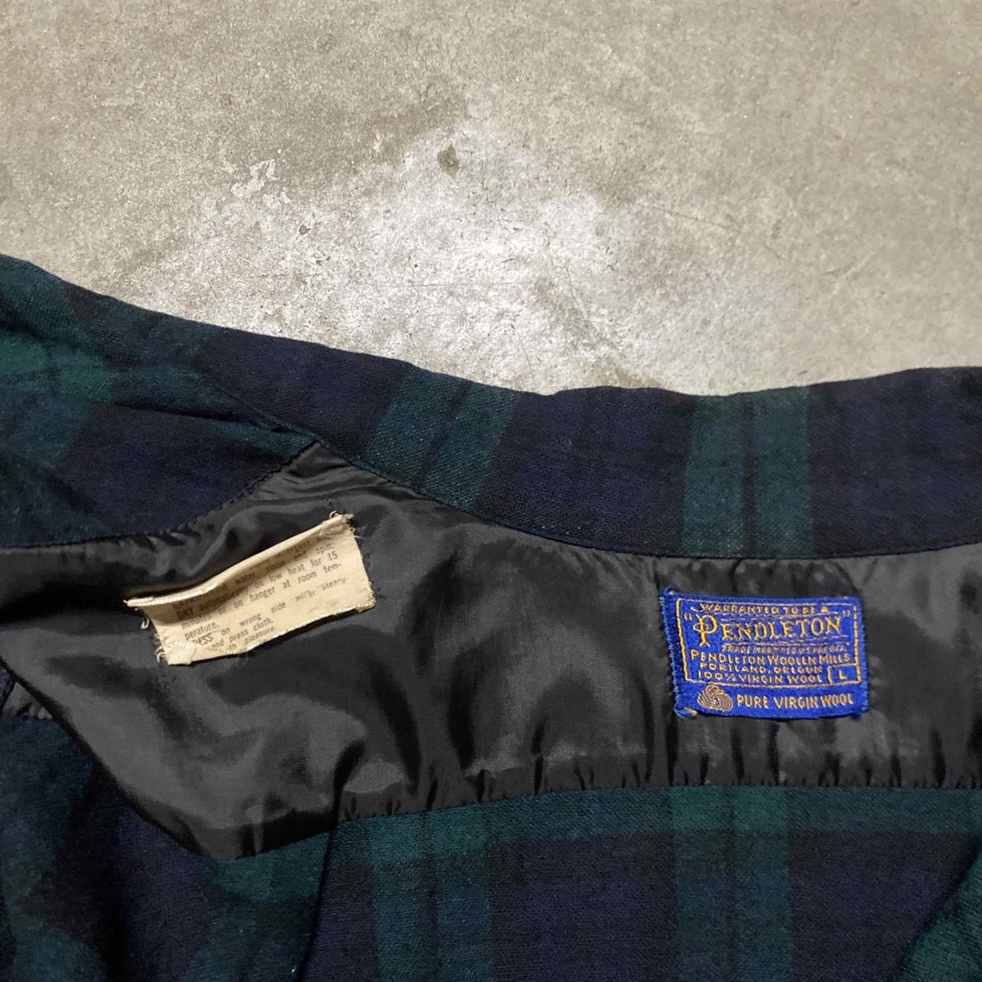 PENDLETON - コピーライトタグ付き 60s〃 PENDLETON ウール PENDLETON - コピーライトタグ付き 60s〃 PENDLETON ウール