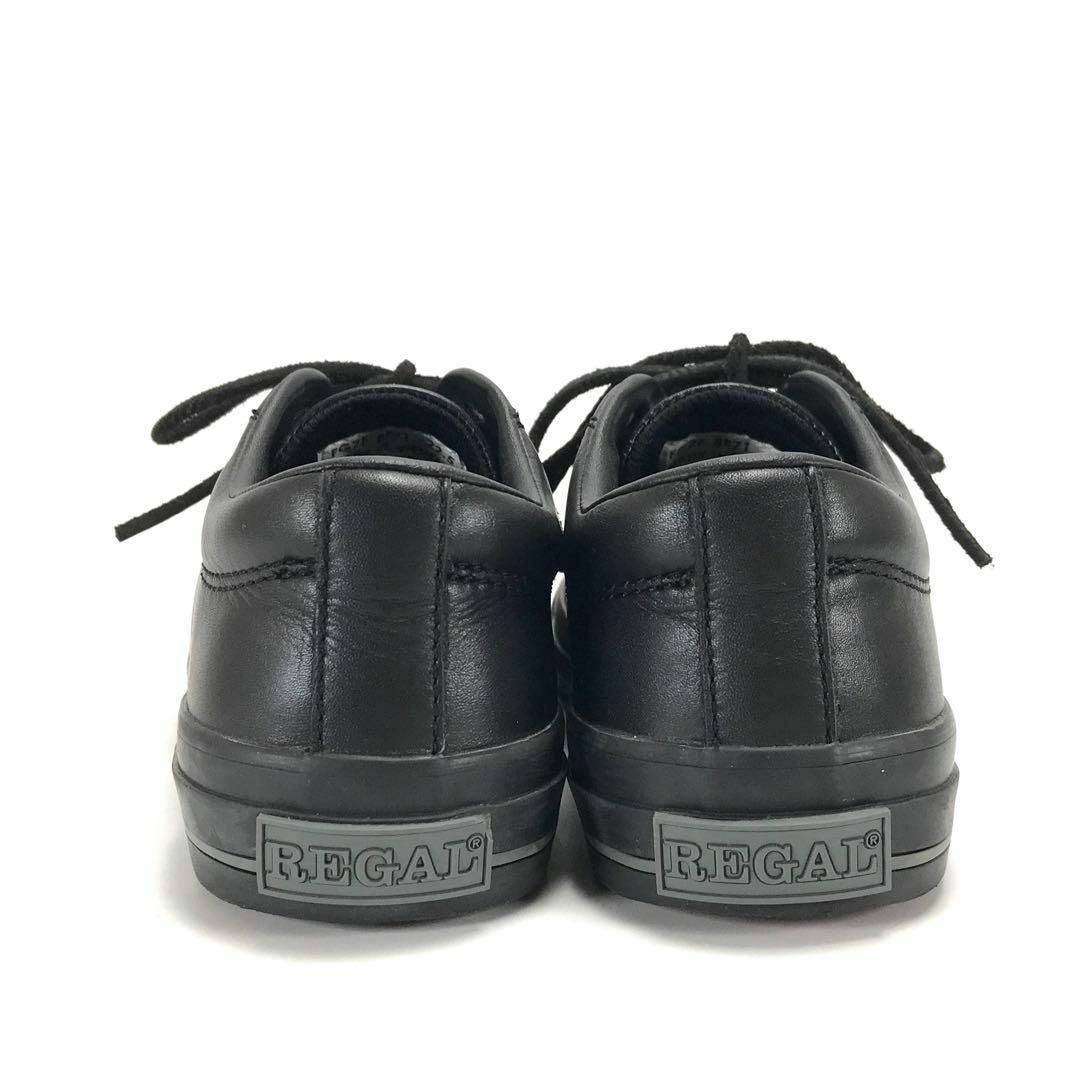 REGAL - REGAL リーガル レザー スニーカー ブラック 黒 22.5cm REGAL - REGAL リーガル レザー スニーカー ブラック 黒 22.5cm
