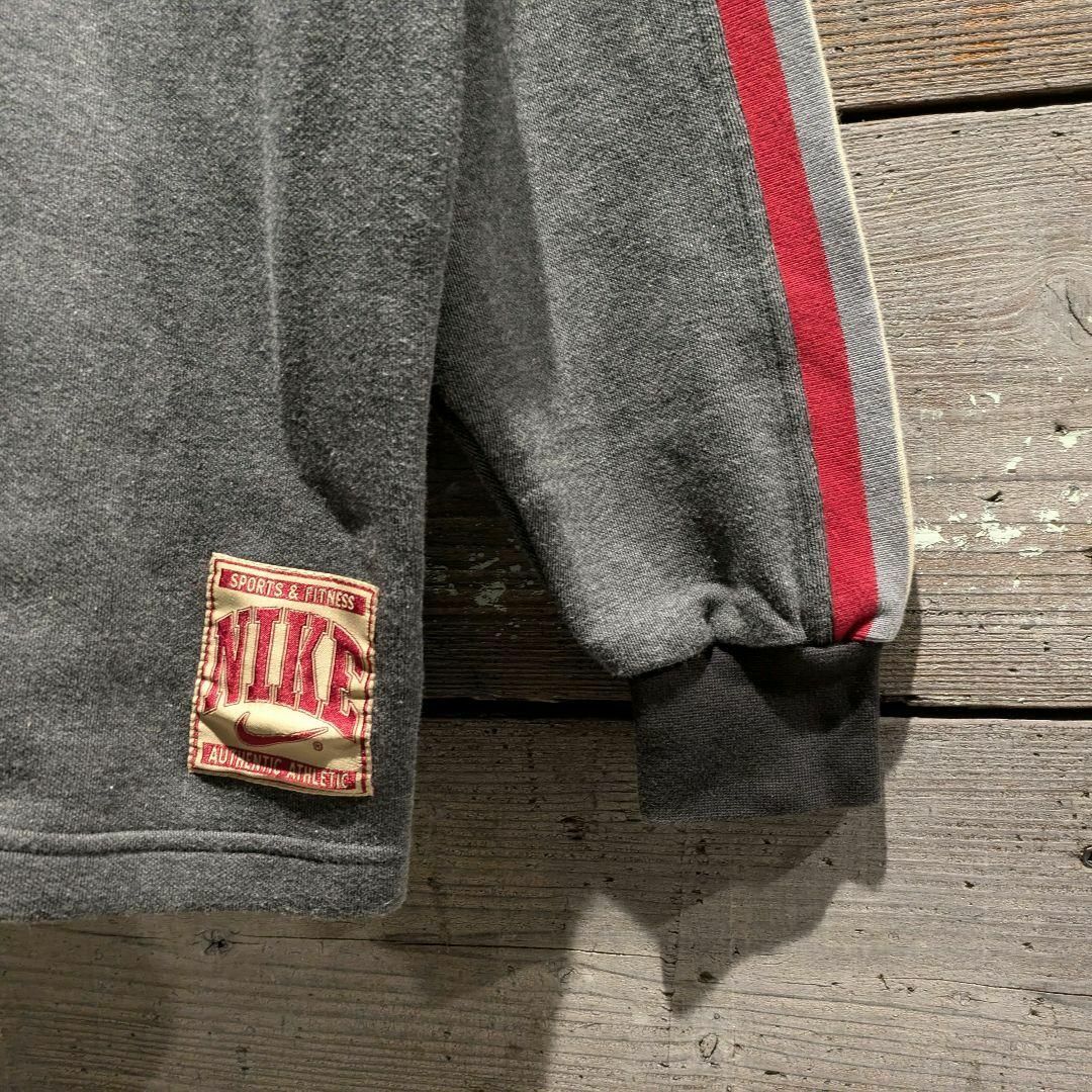 銀タグ 90s old NIKE Y2K 肉厚 スウェット アームライン 刺繍 銀タグ 90s old NIKE Y2K 肉厚 スウェット アームライン 刺繍
