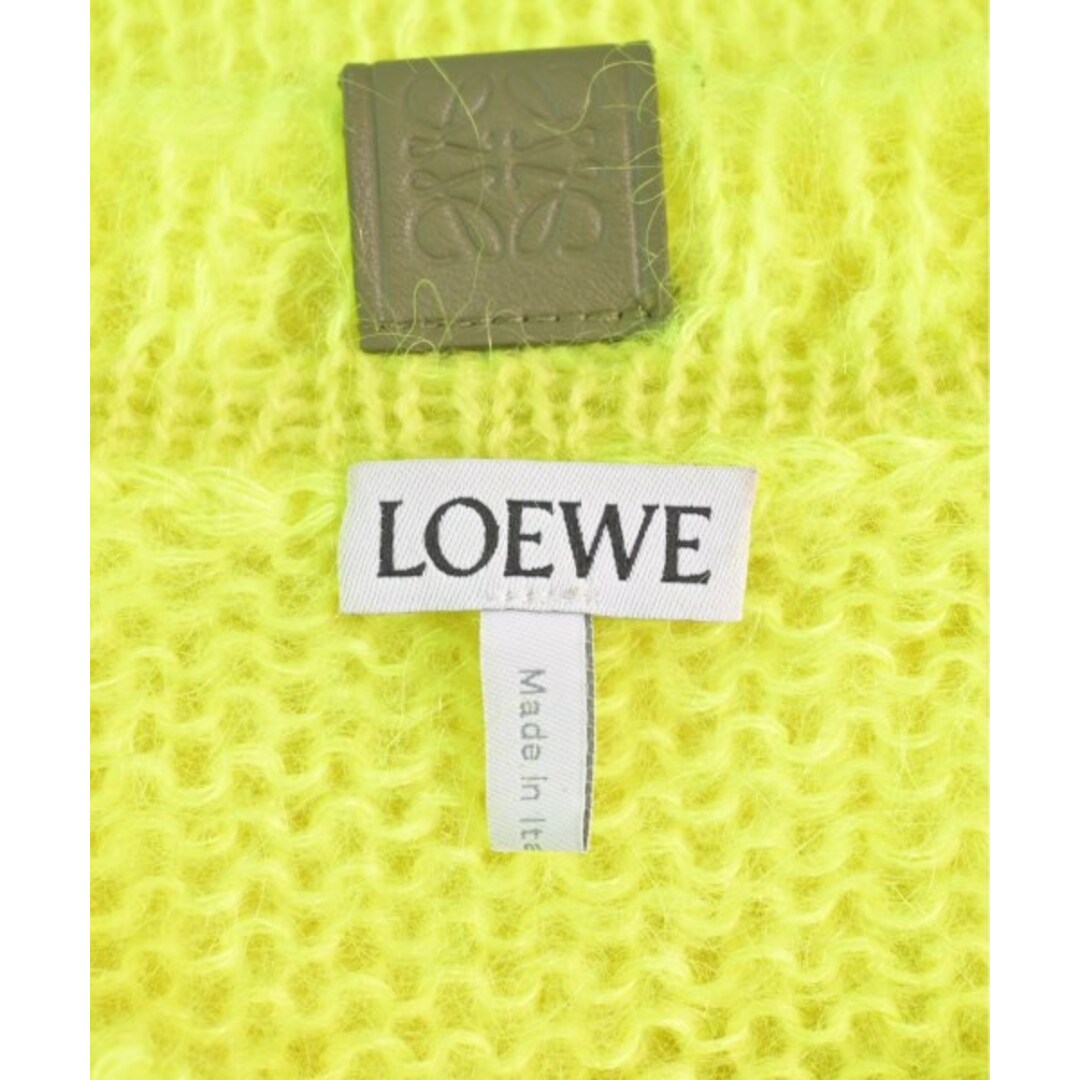 LOEWE - LOEWE ロエベ ニット・セーター L 蛍光イエロー 【古着 LOEWE - LOEWE ロエベ ニット・セーター L 蛍光イエロー 【古着