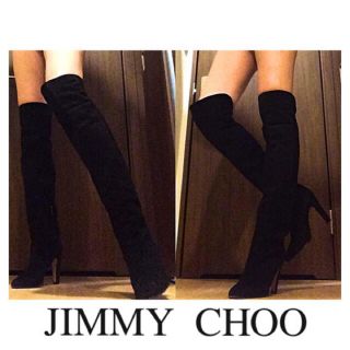 ジミーチュウ(JIMMY CHOO)のジミーチュウ JIMMY CHOO スエード ニーハイ ブーツ(ブーツ)