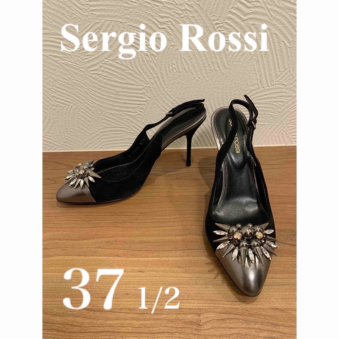 Sergio rossi セルジオロッシ ビジューサンダル 37 1/2 Sergio rossi セルジオロッシ ビジューサンダル 37 1/2