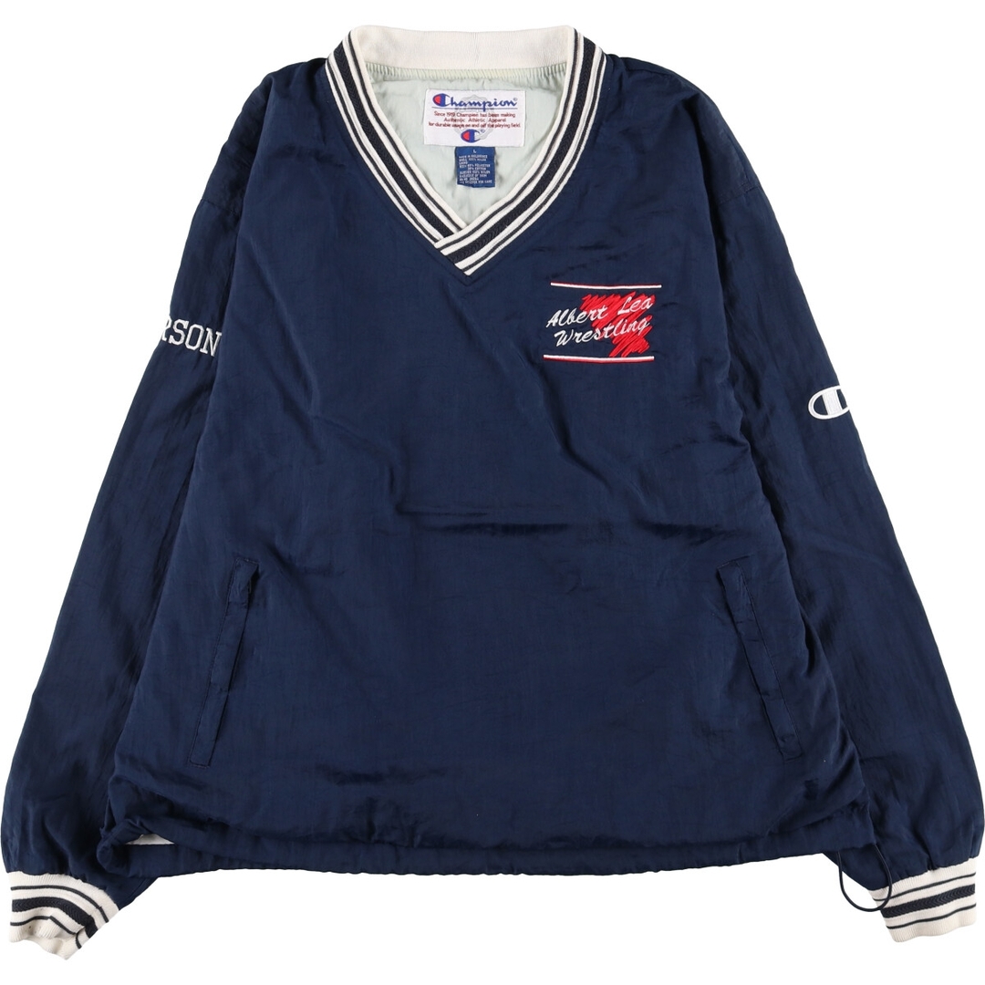 Champion - 古着 チャンピオン Champion Vネック ナイロンプル