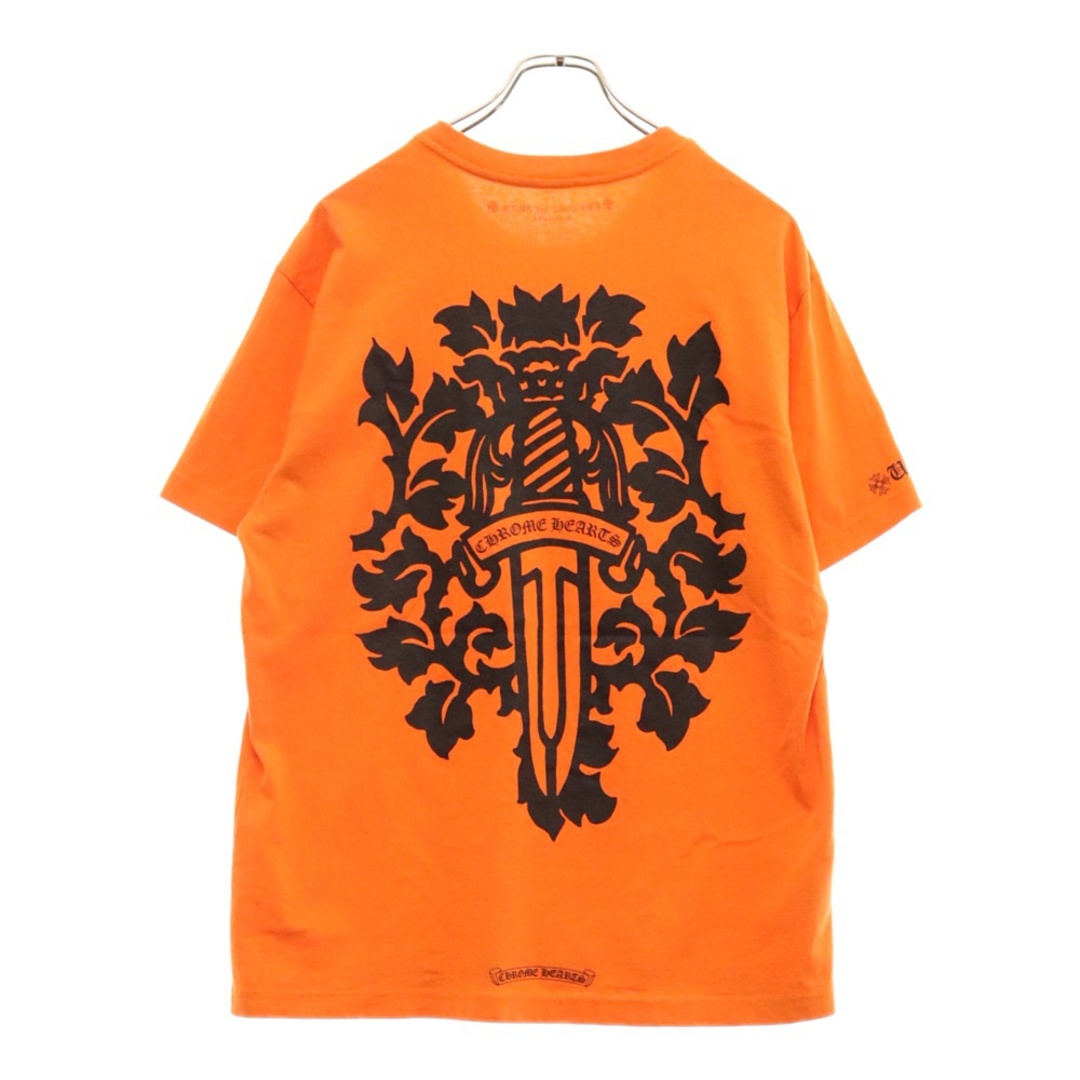 Chrome Hearts - CHROME HEARTS クロムハーツ VINE DGR T-SHRT バッグダガープリントTシャツ 半袖カットソー ポケT オレンジ