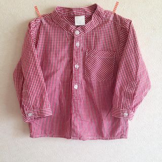 エイチアンドエム(H&M)のH&Mギンガムチェックシャツ☆74cm(その他)