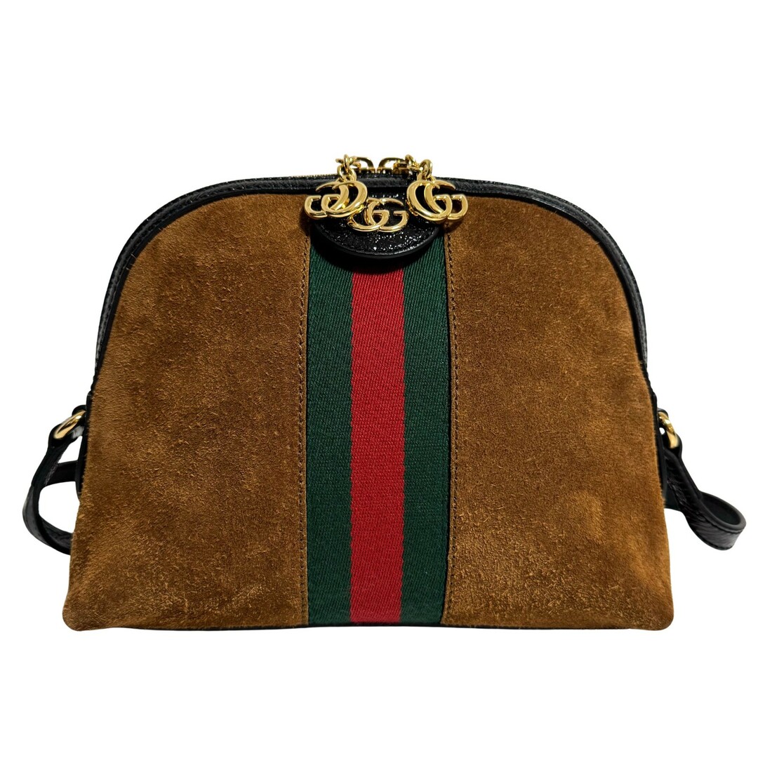 GUCCI - 【GUCCI / グッチ】オフィディア ドーム ショルダーバッグ スエード ブラウン