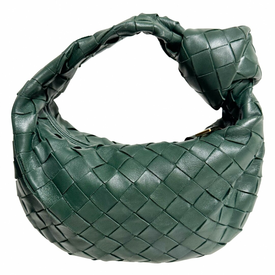 BOTTEGA VENETA - 【BOTTEGA VENETA / ボッテガヴェネタ】イントレチャート ミニ ジョディ レザー ハンドバッグ ダークグリーン