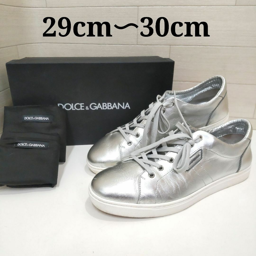 DOLCE&GABBANA - ドルチェ&ガッバーナ シルバースニーカー GJ98 DOLCE&GABBANA - ドルチェ&ガッバーナ シルバースニーカー GJ98