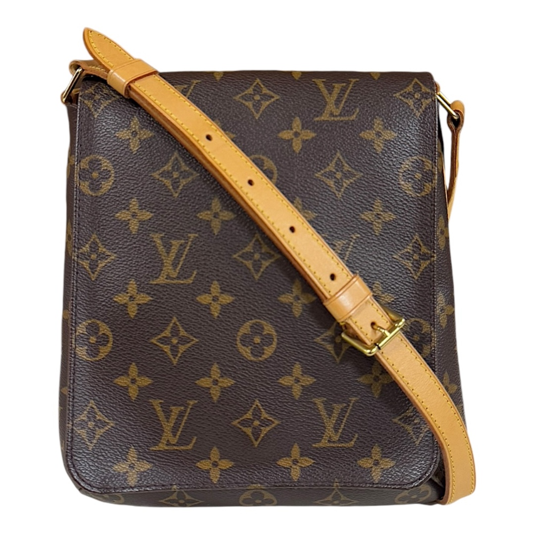 LOUIS VUITTON - ルイヴィトン ミュゼットサルサ モノグラム ショルダーバッグ モノグラムキャンバス M51258 ブラウン レディース LOUIS VUITTON  中古
