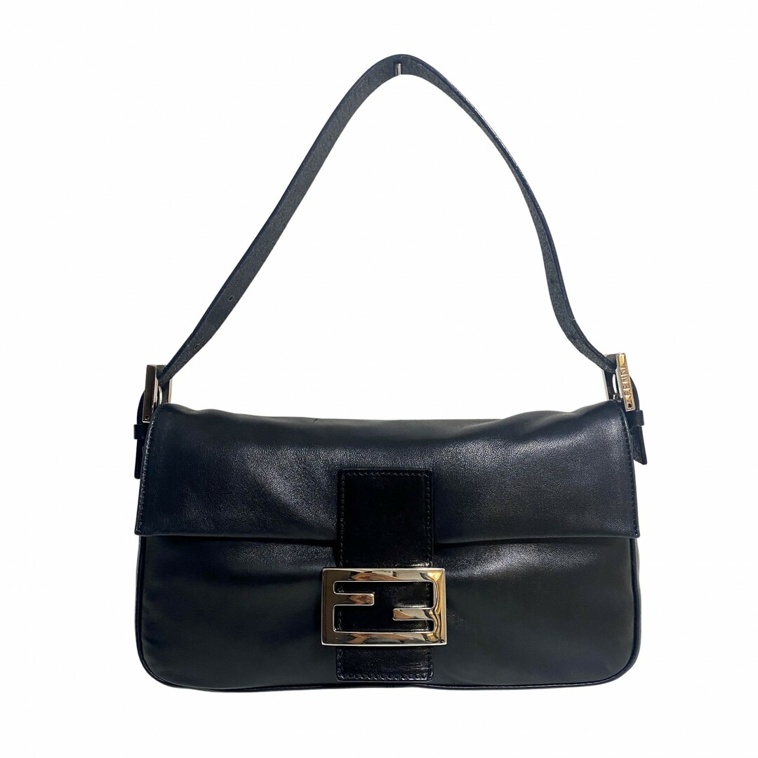 FENDI - 【FENDI / フェンディ】バゲット バケット 黒 レザー ショルダーバッグ