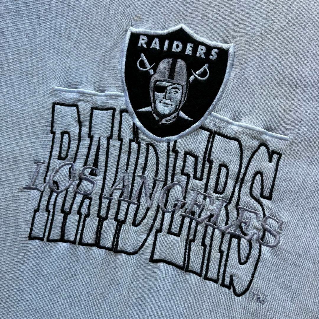 USA製 レイダース スウェットトレーナー Lサイズ 刺繍ロゴ NFL USA製 レイダース スウェットトレーナー Lサイズ 刺繍ロゴ NFL