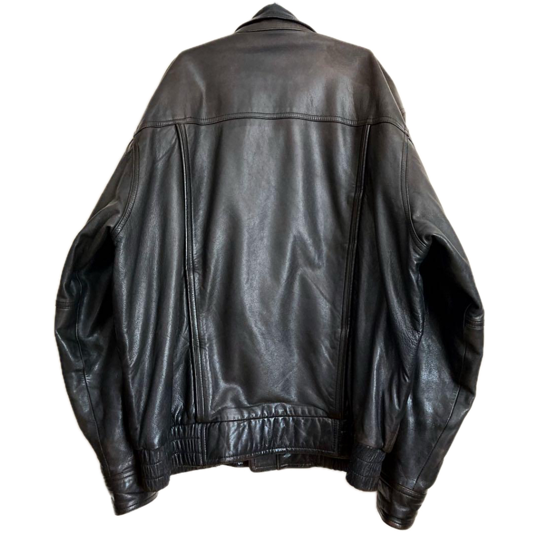 専用80s 羊本革レザー レトロジャンパー 革ジャン 茶 ユニ 専用80s 羊本革レザー レトロジャンパー 革ジャン 茶 ユニ