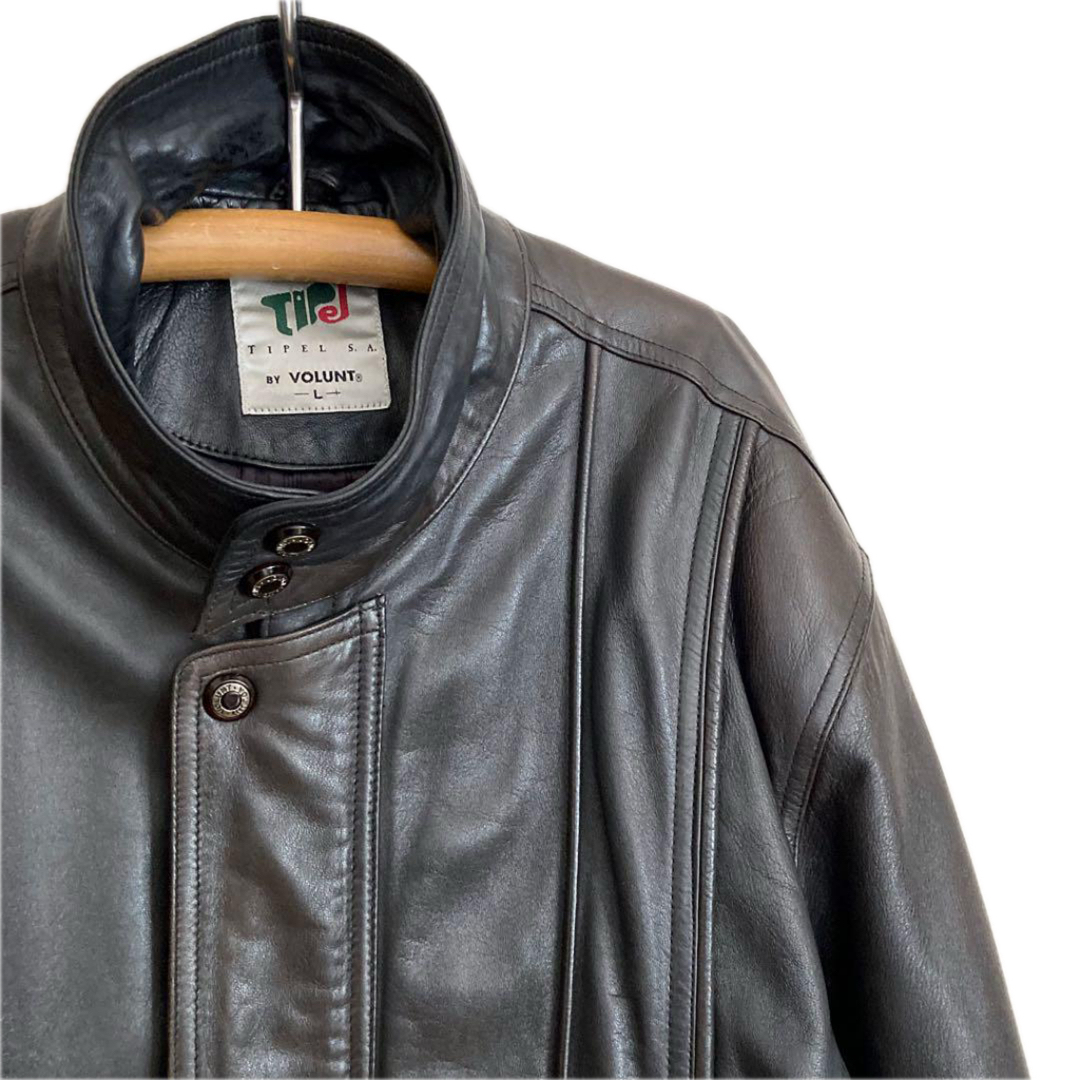 専用80s 羊本革レザー レトロジャンパー 革ジャン 茶 ユニ 専用80s 羊本革レザー レトロジャンパー 革ジャン 茶 ユニ