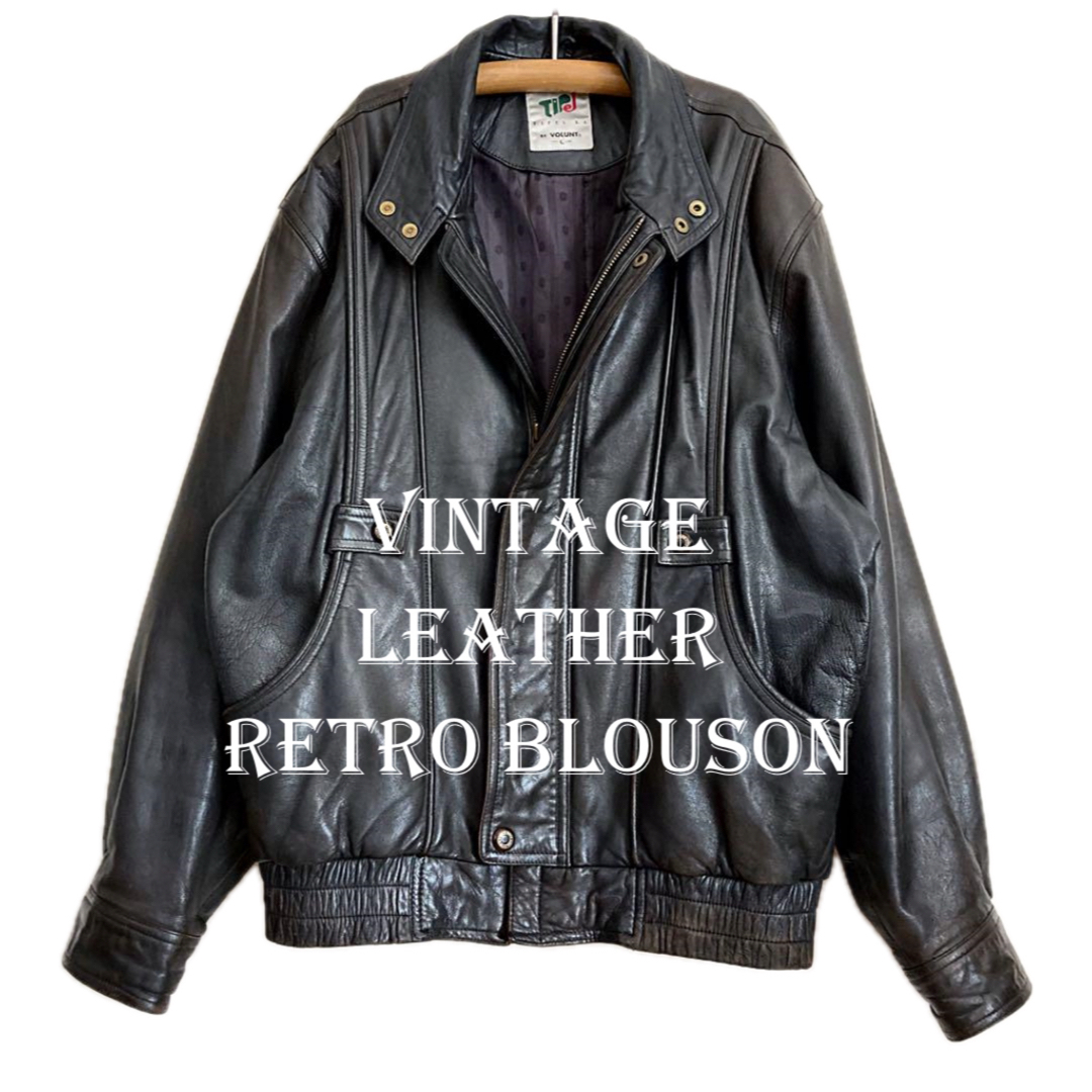 専用80s 羊本革レザー レトロジャンパー 革ジャン 茶 ユニ 専用80s 羊本革レザー レトロジャンパー 革ジャン 茶 ユニ
