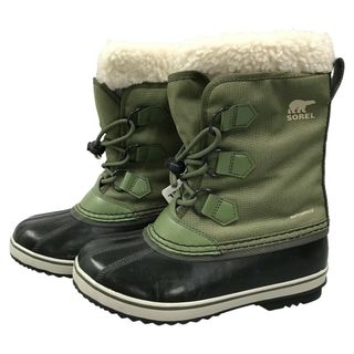 ソレル(SOREL)の##SOREL ソレル  YOOT PAC NYLON WP ユート パックナイロン ウォータープルーフ キッズ ウィンターブーツ 21cm NY1962-371 カーキ(ブーツ)