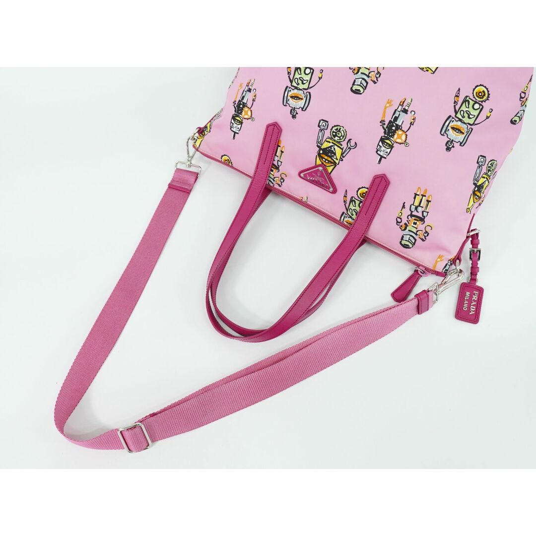PRADA - 本物 プラダ PRADA ロボット柄 2WAY ショルダーバッグ PRADA - 本物 プラダ PRADA ロボット柄 2WAY ショルダーバッグ