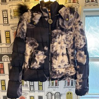 定価50万円】ロべルトカヴァリ☆レオパードプリントのファー付き 定価50万円】ロべルトカヴァリ☆レオパードプリントのファー付き