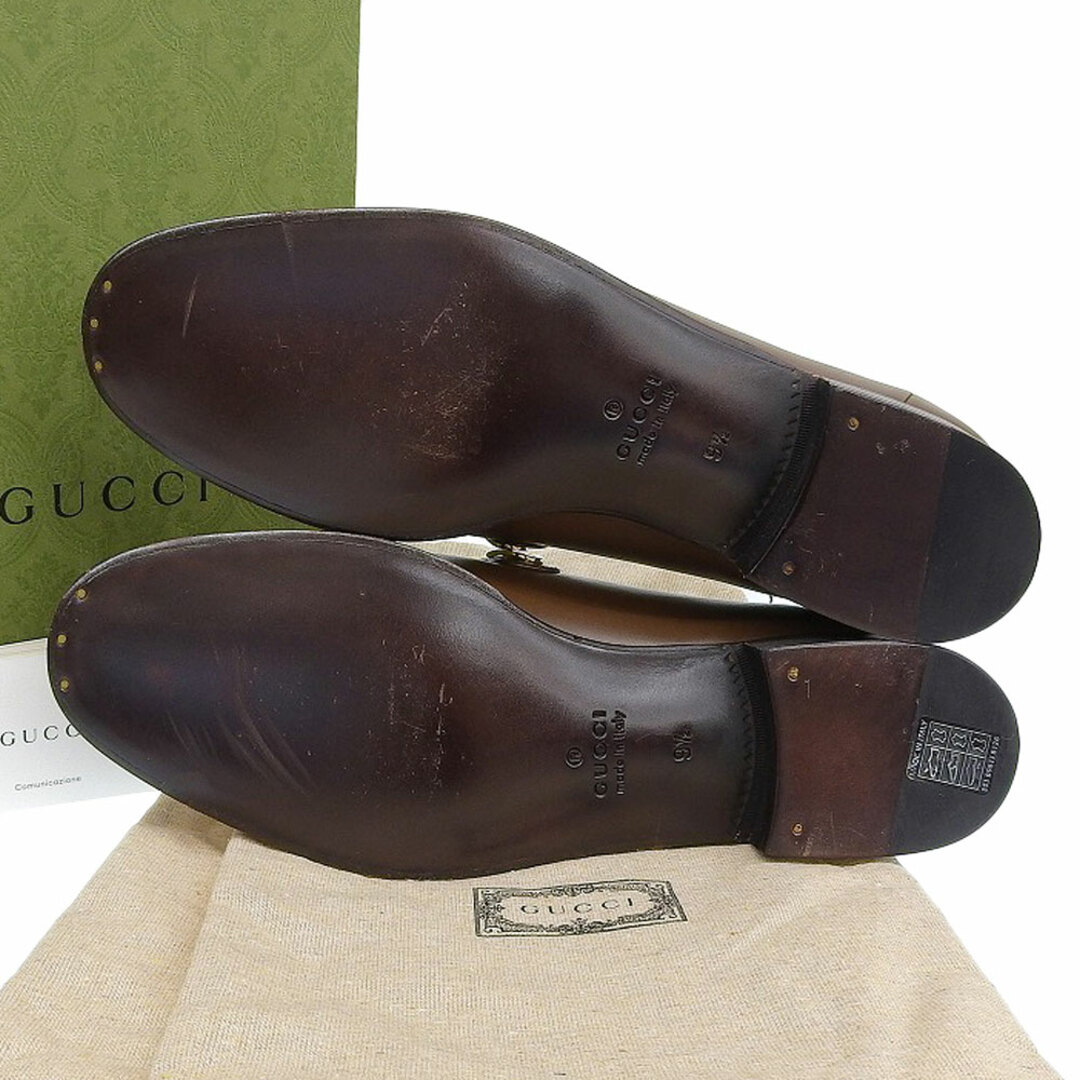 グッチ 新品同様 GUCCI グッチ レザー キルト付きローファー グッチ 新品同様 GUCCI グッチ レザー キルト付きローファー