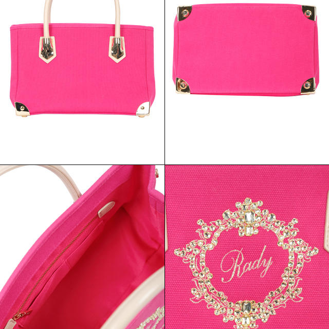 Rady(レディー)のフレームRady♡トートバッグ♡Sサイズ♡ピンク レディースのバッグ(トートバッグ)の商品写真