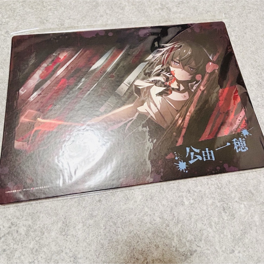 新品ひぐらしのなく頃に 公由一穂 アートボード エンタメ/ホビーのおもちゃ/ぬいぐるみ(キャラクターグッズ)の商品写真