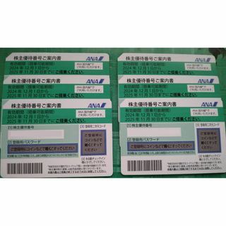 エーエヌエー(ゼンニッポンクウユ)(ANA(全日本空輸))のANA　全日空の株主優待券 6枚　使用期限2025年11月30日(航空券)