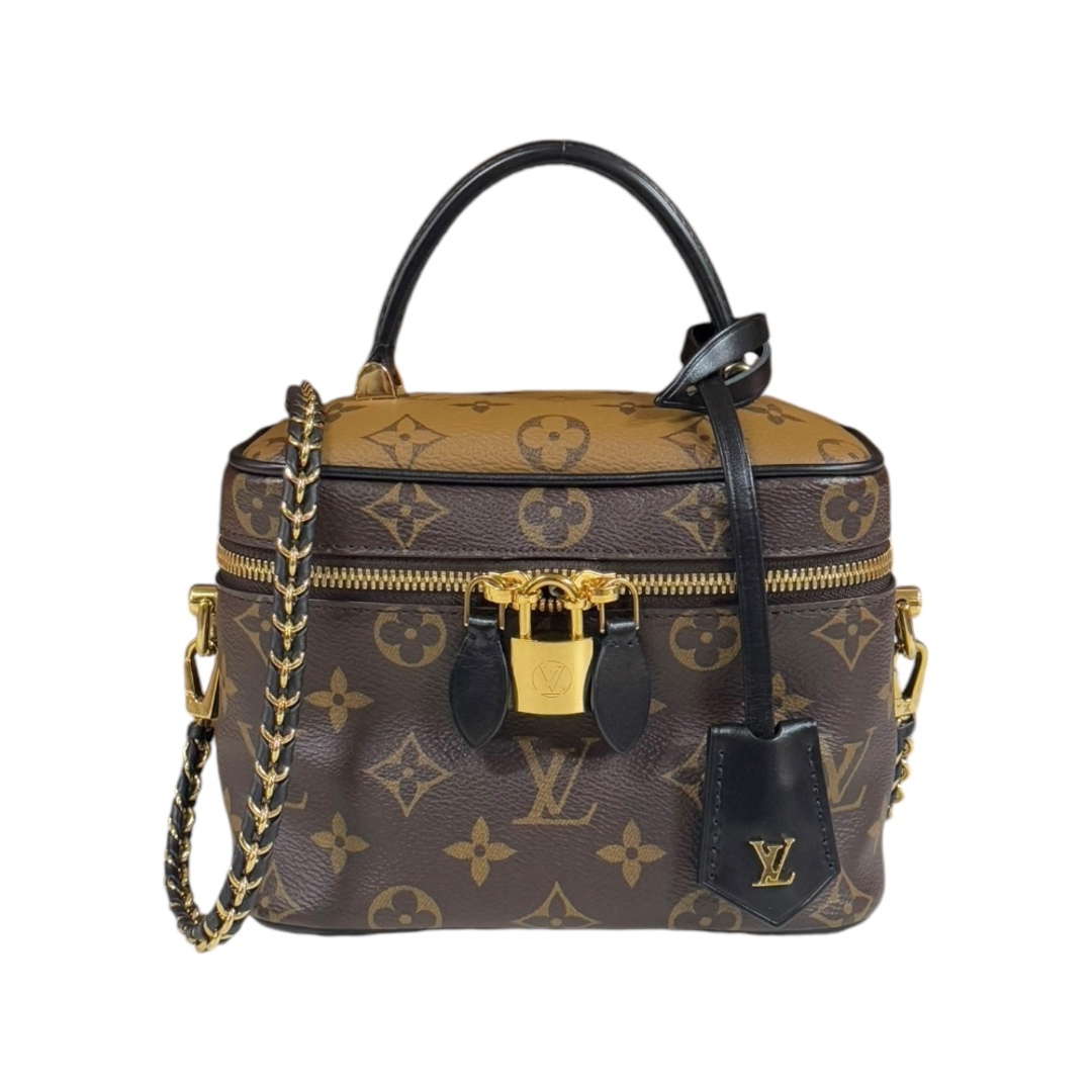 LOUIS VUITTON - ルイヴィトン ヴァニティNV PM モノグラムリバース ショルダーバッグ モノグラムリバース M45165 ブラウン レディース LOUIS VUITTON  中古