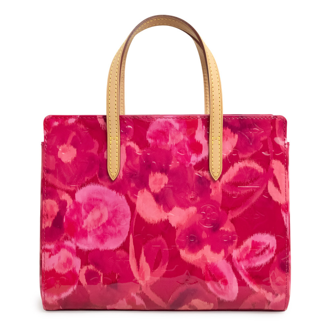 LOUIS VUITTON - ルイ ヴィトン カタリーナ BB イカット フラワー ハンドバッグ ヴェルニ レザー ヌメ革 レザー ローズアンディアン ピンク ゴールド金具 M90039 LOUIS VUITTON（未使用保管品）