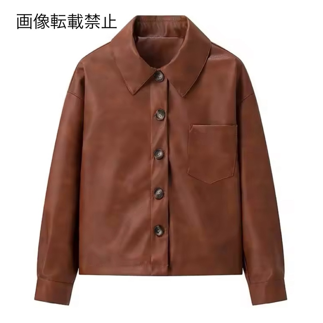 ☕️11月新作16025◆フェイクレザー PU ジャケット