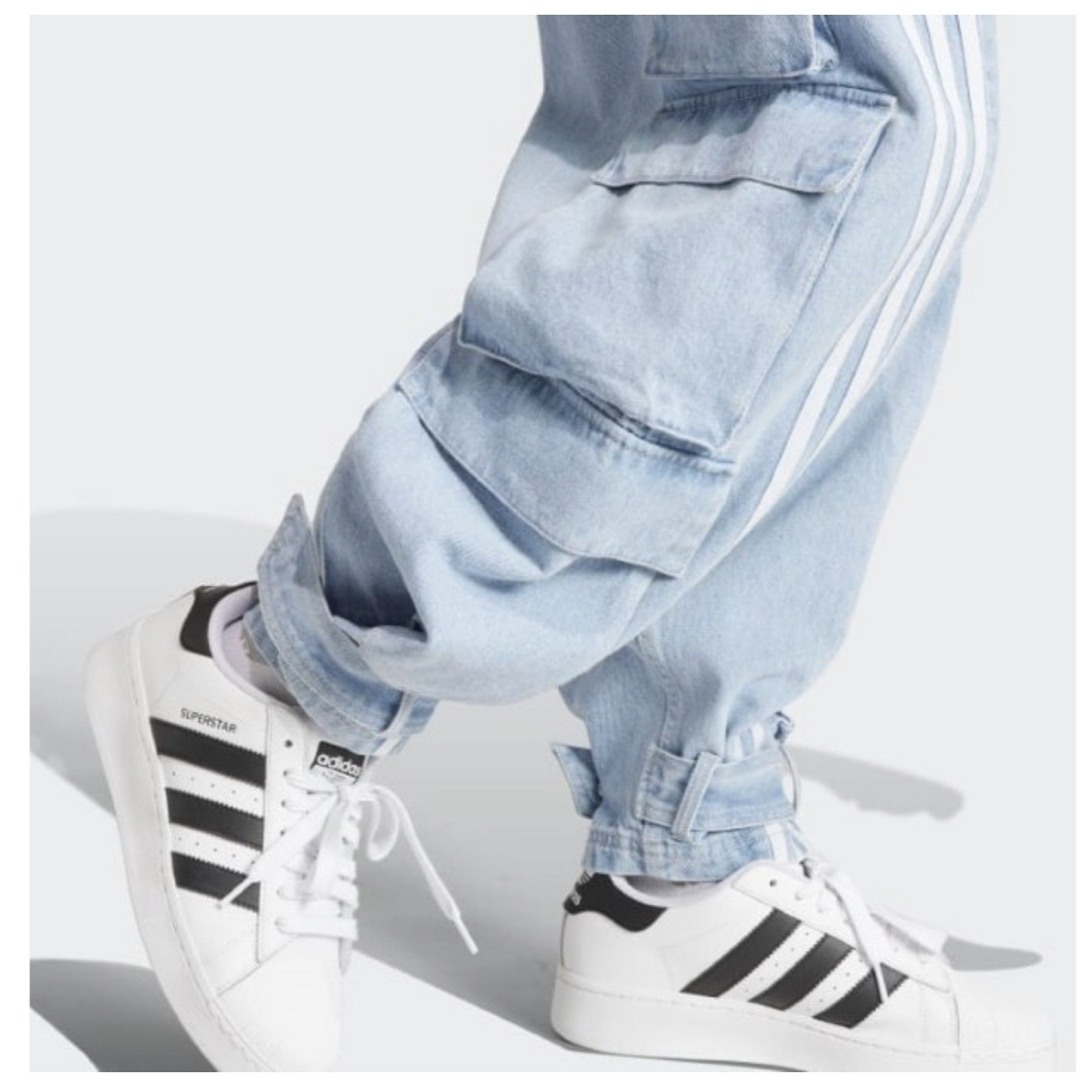 adidas - adidas デニムカーゴパンツ 中町綾の通販 by ぷりん's adidas - adidas デニムカーゴパンツ 中町綾の通販 by ぷりん's