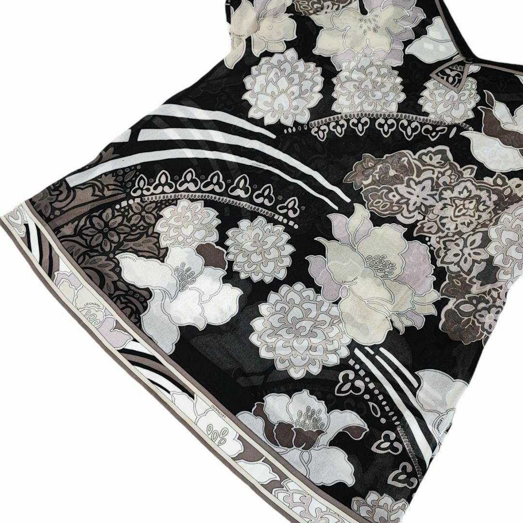 Leonard レオナール 花柄 チュニックブラウス カットソー 半袖 642 Leonard レオナール 花柄 チュニックブラウス カットソー 半袖 642