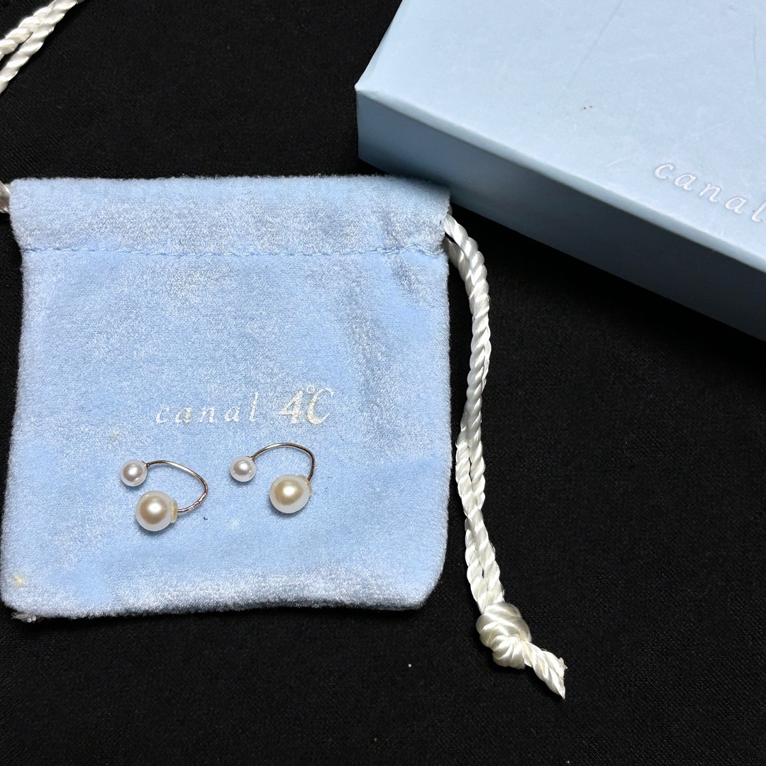 Canal4°C カナル4°C】K10 イエローゴールド ピアス 淡水パール Canal4°C カナル4°C】K10 イエローゴールド ピアス 淡水パール