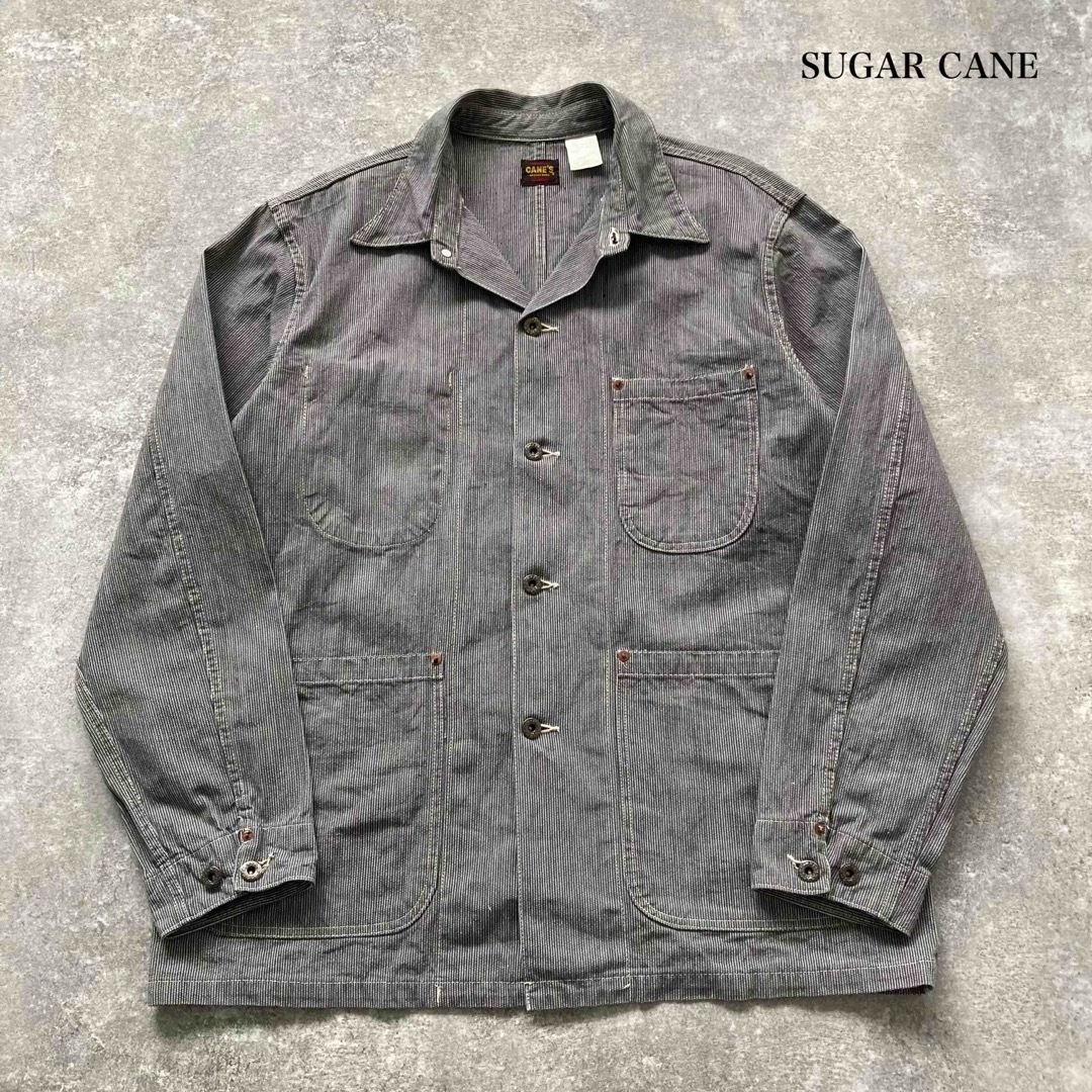 SUGAR CANE】 シュガーケーン 初期M品番 大戦カバーオール (40 SUGAR CANE】 シュガーケーン 初期M品番 大戦カバーオール (40