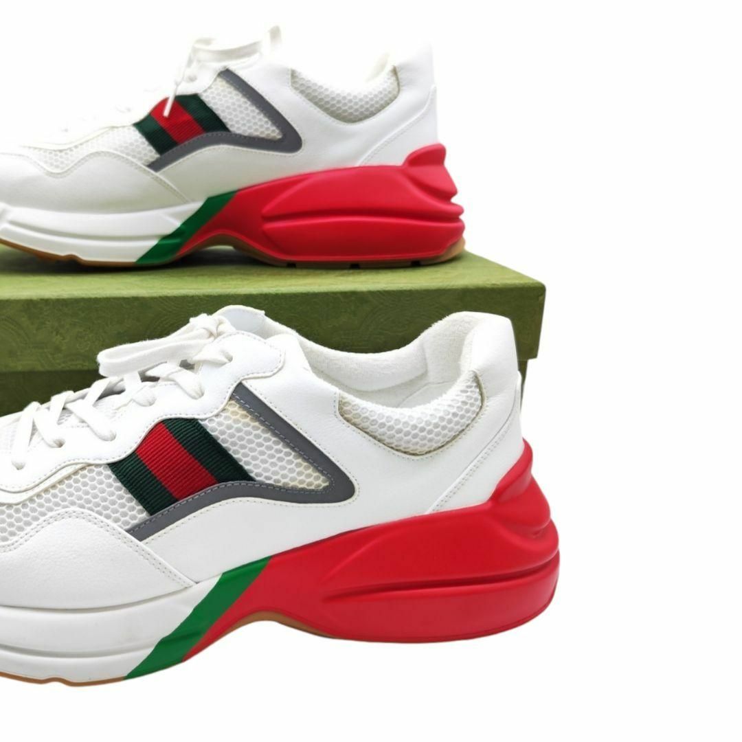未使用30cm GUCCI グッチ ライトンスニーカー メンズ シェリーライン 未使用30cm GUCCI グッチ ライトンスニーカー メンズ シェリーライン