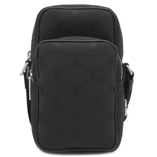 セリーヌ(CELINE)のセリーヌ CELINE ショルダーバッグ トリオンフ ミニポケット メッセンジャーバッグ ジャガード カーフ ブラック シルバー金具 192512CEC【中古】(ショルダーバッグ)