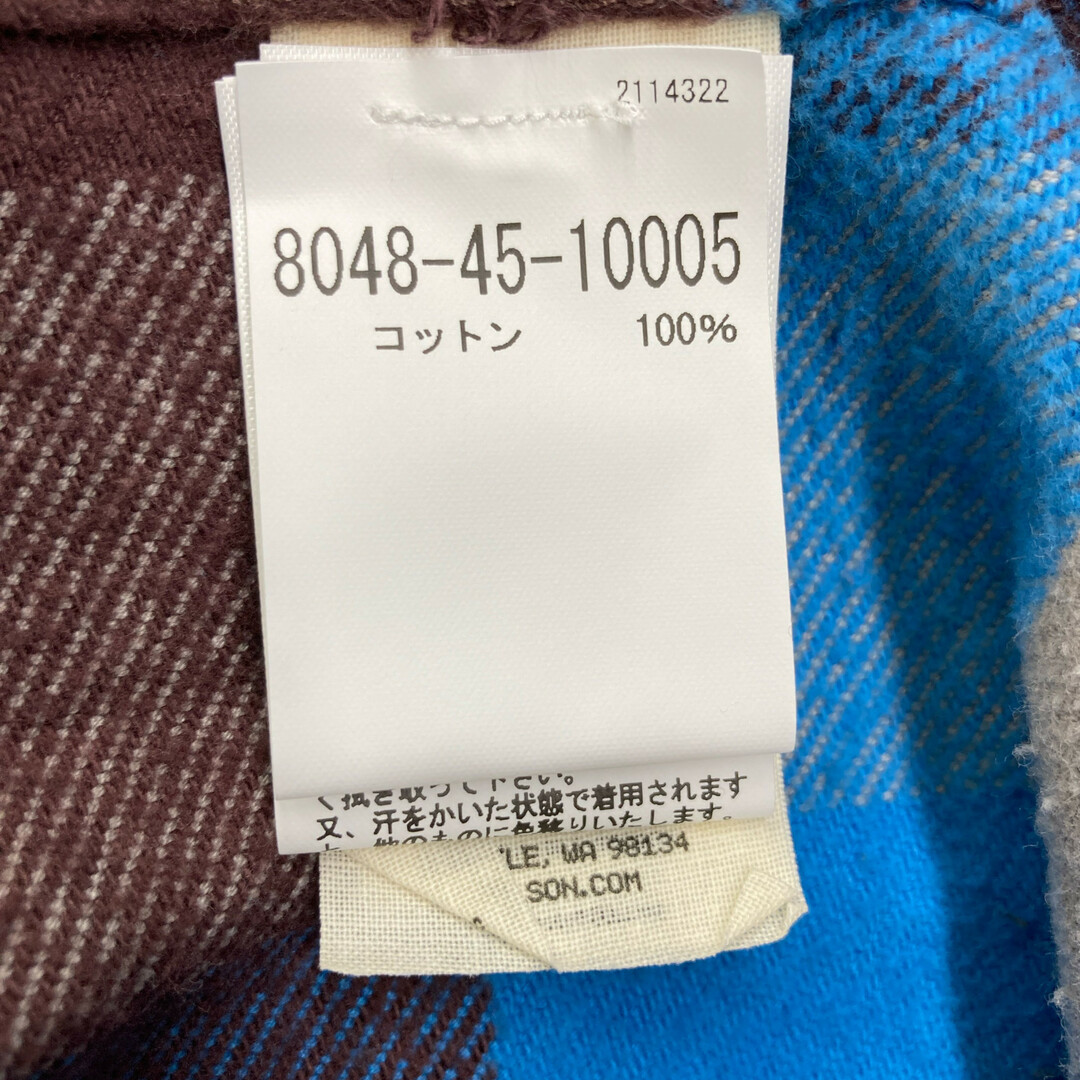 フィルソン 10689 ブルー ヴィンテージ フランネル ワーク シャツ L フィルソン 10689 ブルー ヴィンテージ フランネル ワーク シャツ L