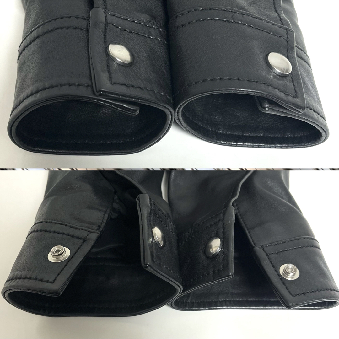 DIESEL BLACK GOLD スタッズ レザー ライダース ジャケット L DIESEL BLACK GOLD スタッズ レザー ライダース ジャケット L