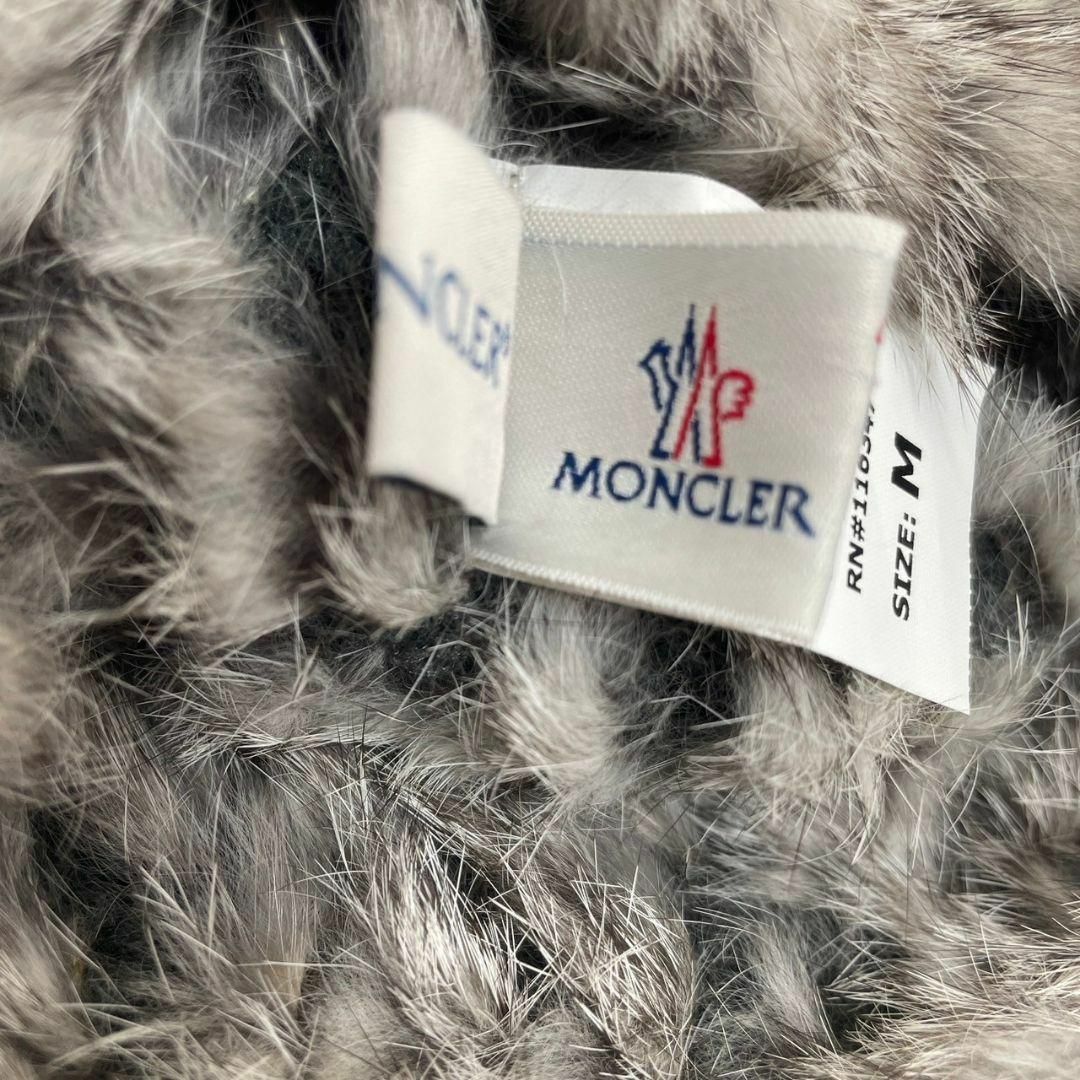 MONCLER - 極美品 MONCLER モンクレール ニット帽 ラビット MONCLER - 極美品 MONCLER モンクレール ニット帽 ラビット