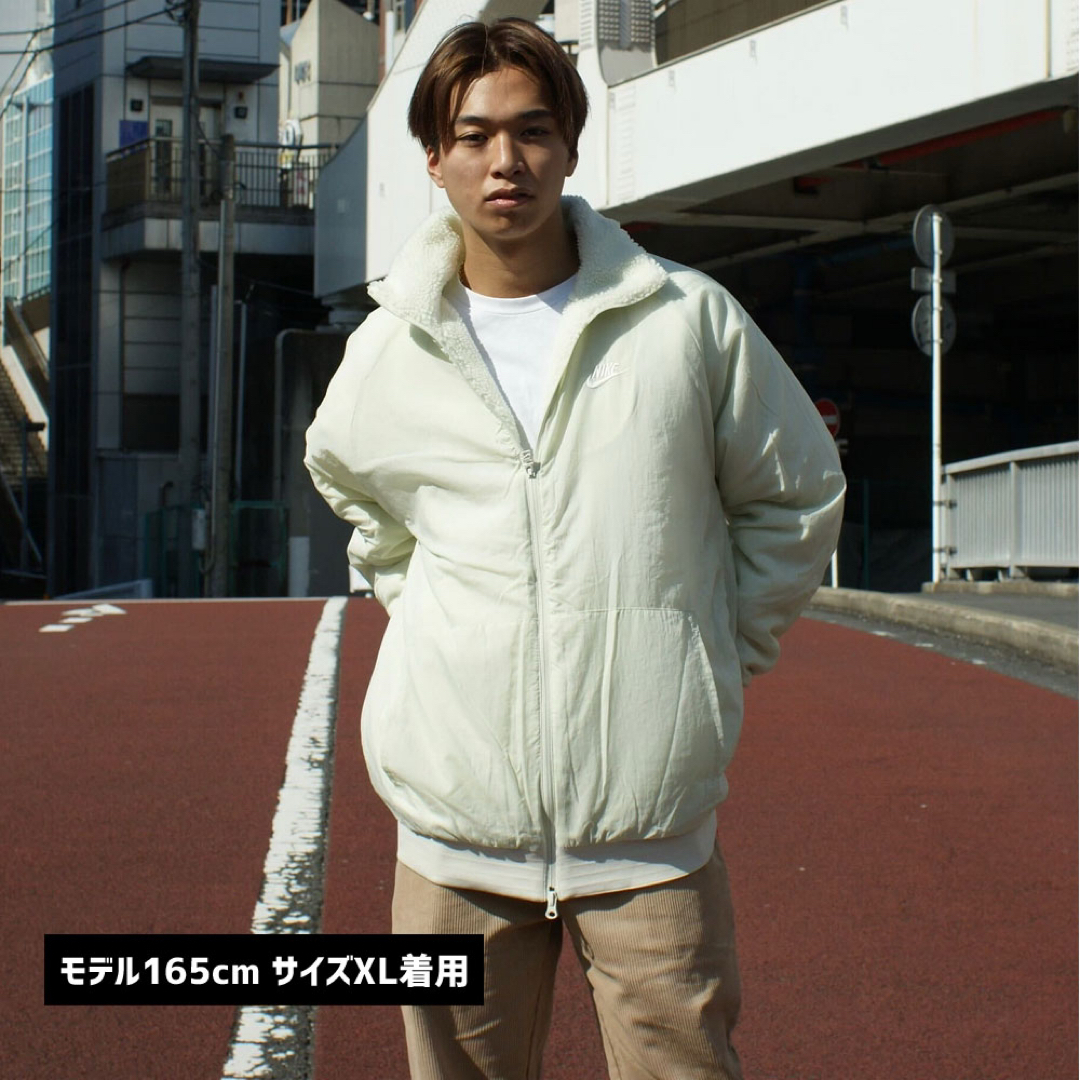 NIKE - 新品☆NIKE☆リバーシブル☆ボア☆ジャケット☆ホワイト NIKE - 新品☆NIKE☆リバーシブル☆ボア☆ジャケット☆ホワイト